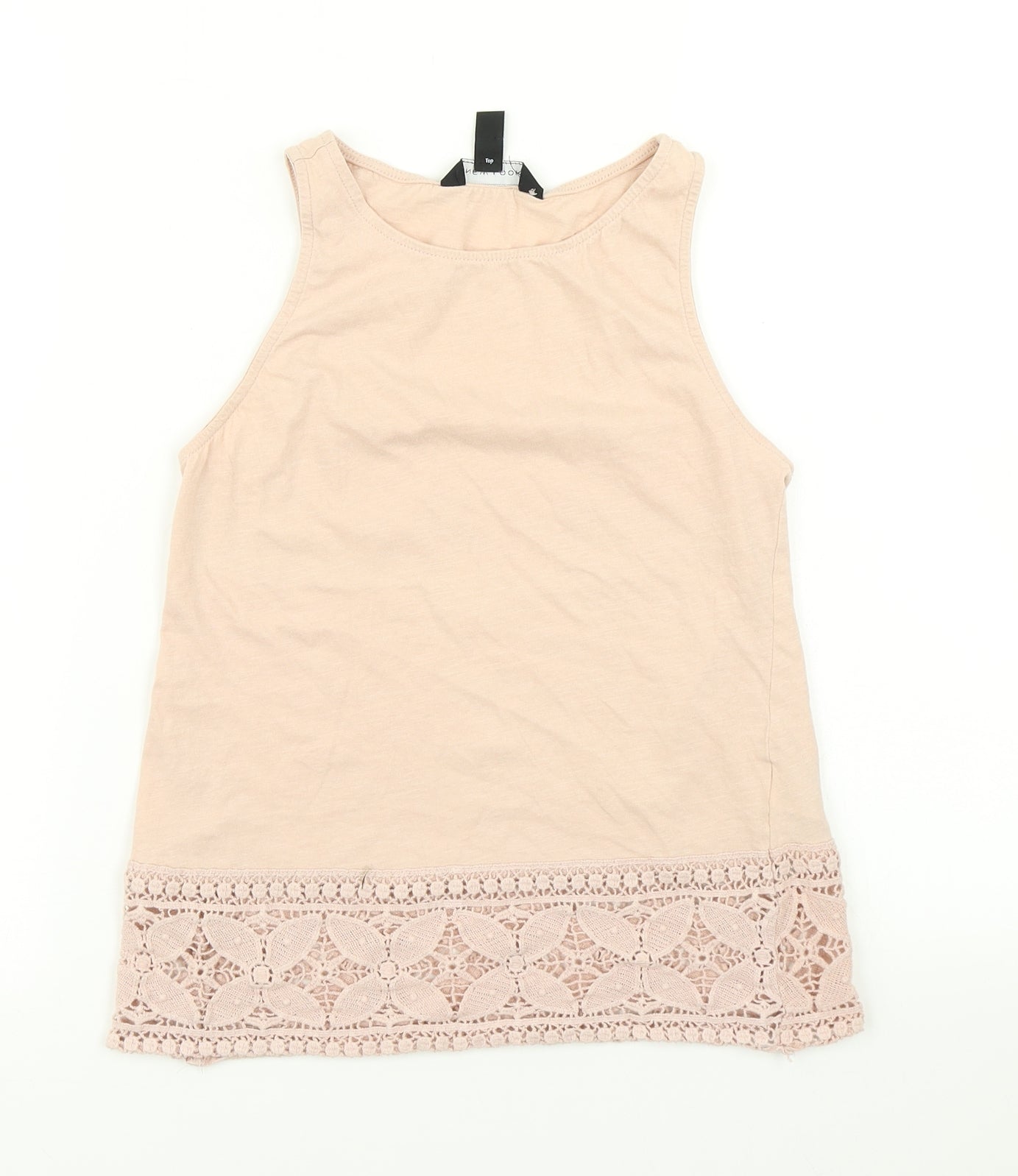 Womens UK Size 6 New Look Pink Basic Tank