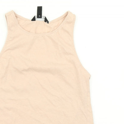 Womens UK Size 6 New Look Pink Basic Tank