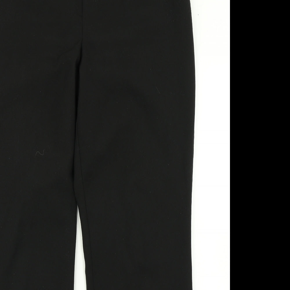 Womens UK Size 14 BHS Regular Fit Dress Pants Black Trousers