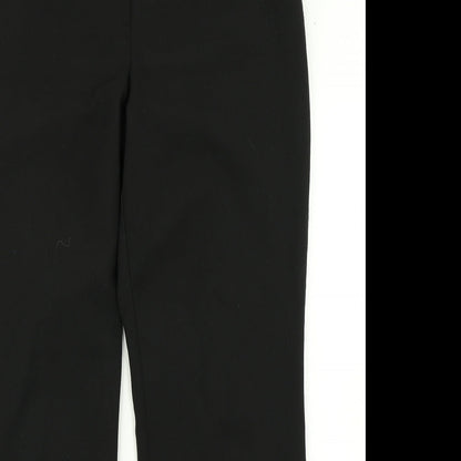 Womens UK Size 14 BHS Regular Fit Dress Pants Black Trousers