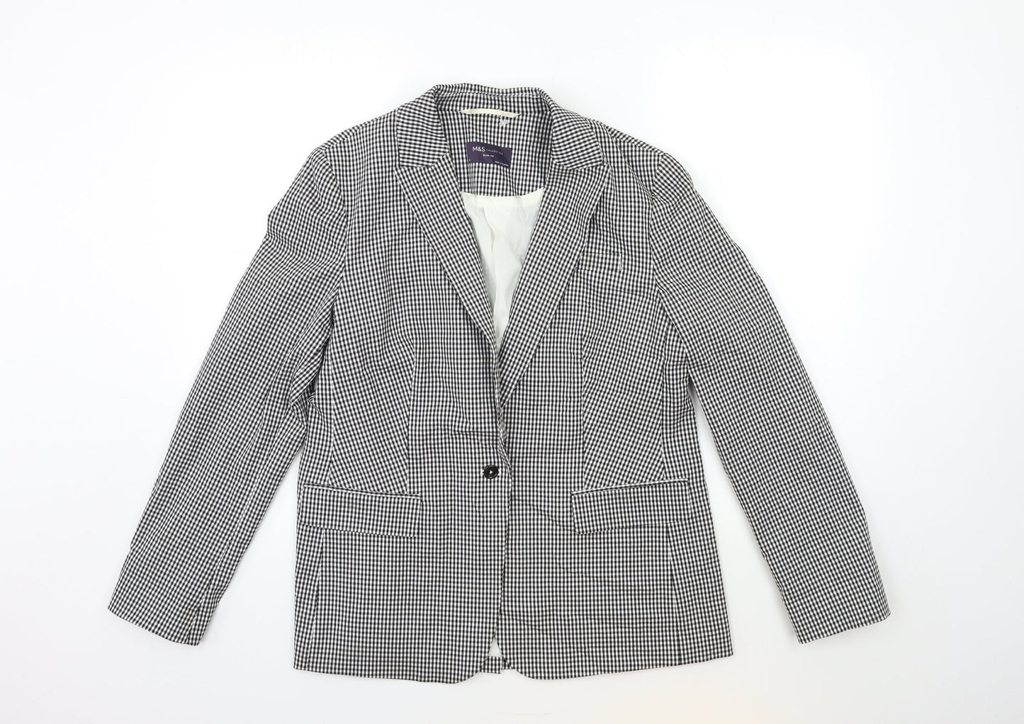 Womens UK Size 14 Marks and Spencer Regular Black Blazer