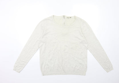 Womens UK Size 14 Papaya Grey Pullover Jumper