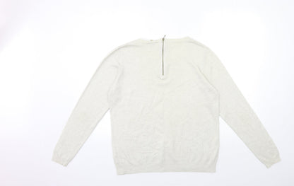 Womens UK Size 14 Papaya Grey Pullover Jumper