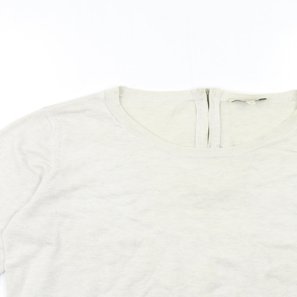 Womens UK Size 14 Papaya Grey Pullover Jumper