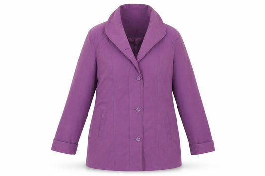 Womens UK Size 14 Papaya Purple Overcoat