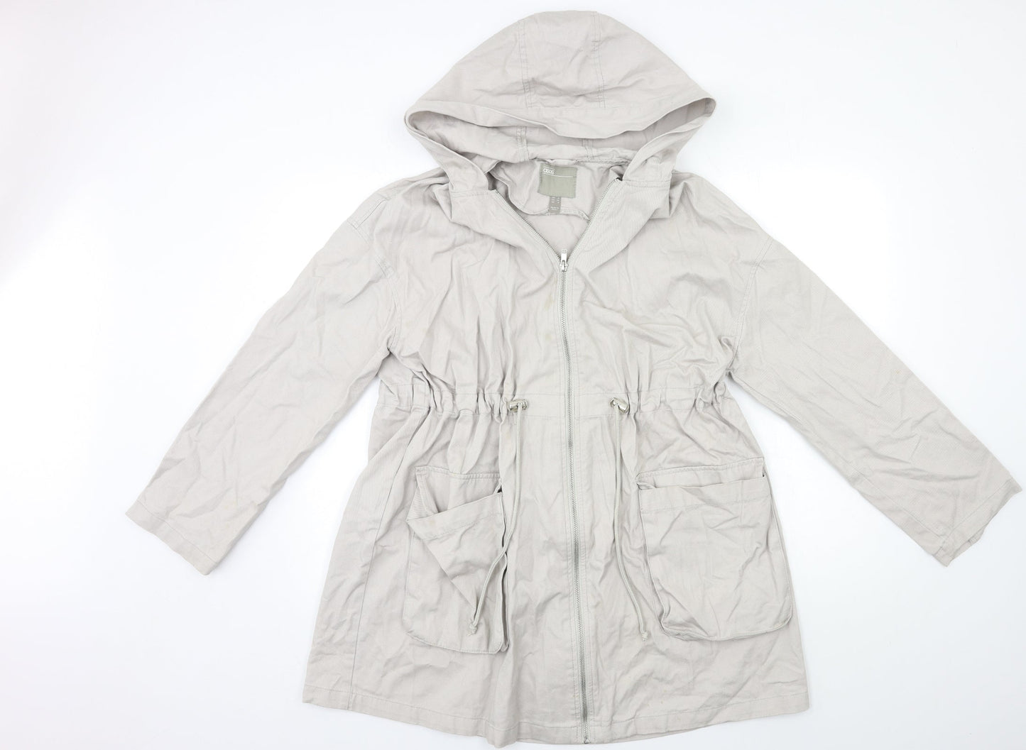Womens UK Size 8 ASOS Grey Overcoat