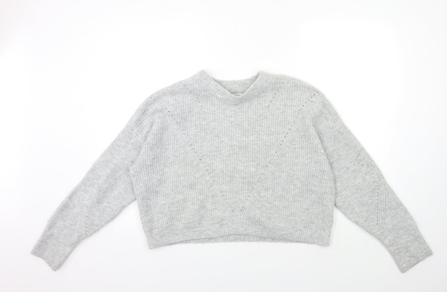 Womens UK Size S Topshop Grey Pullover Jumper
