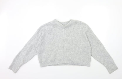 Womens UK Size S Topshop Grey Pullover Jumper