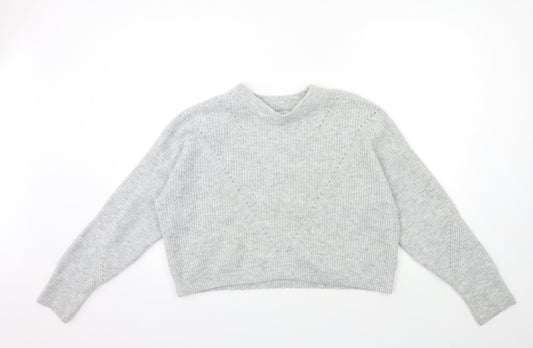 Womens UK Size S Topshop Grey Pullover Jumper
