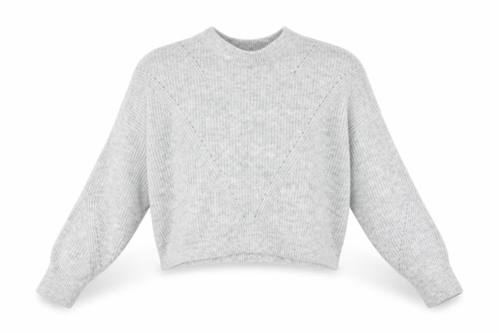 Womens UK Size S Topshop Grey Pullover Jumper