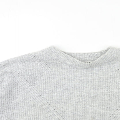 Womens UK Size S Topshop Grey Pullover Jumper