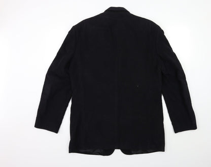 Mens UK Size 42 David Moss Regular Black Suit Jacket