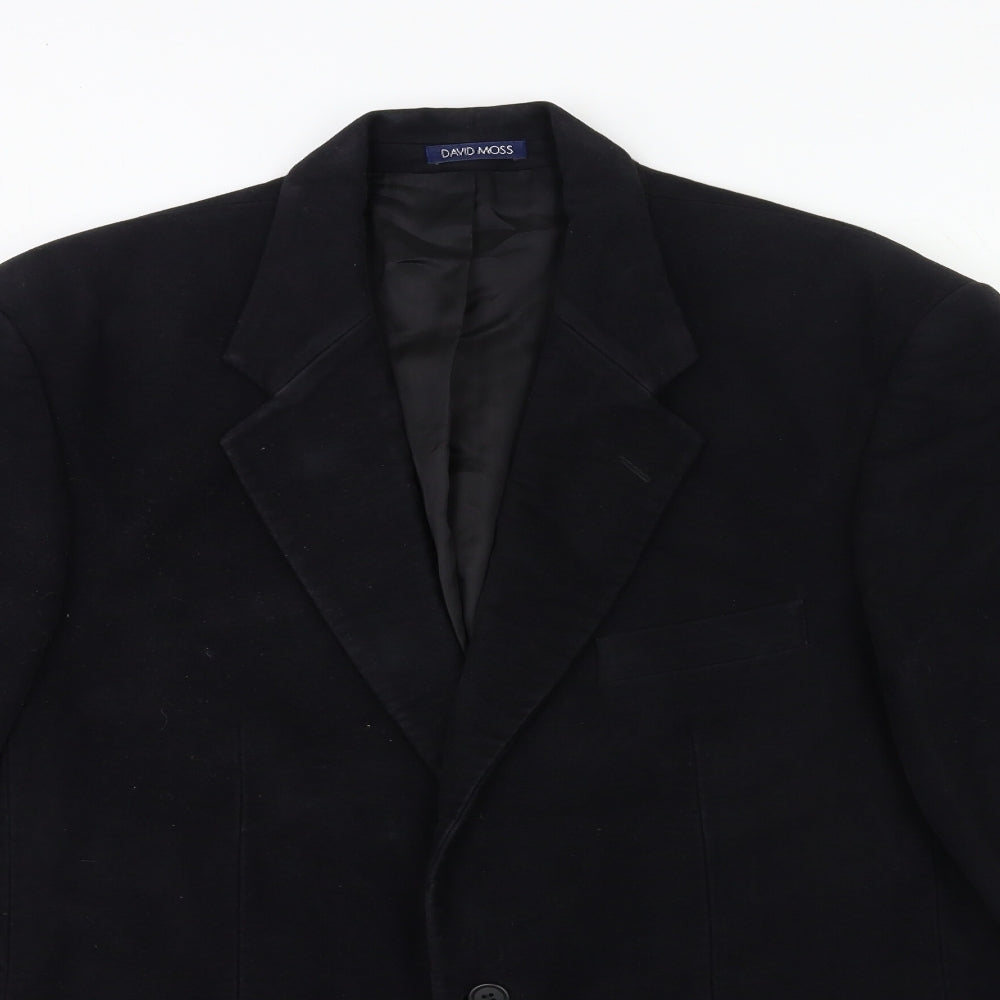 Mens UK Size 42 David Moss Regular Black Suit Jacket