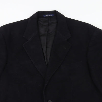 Mens UK Size 42 David Moss Regular Black Suit Jacket