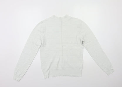 NXT Womens White  Knit Pullover Jumper Size 12