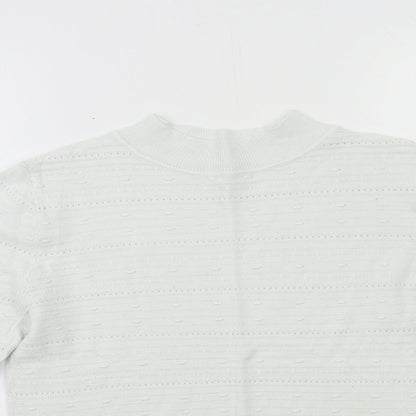 NXT Womens White  Knit Pullover Jumper Size 12