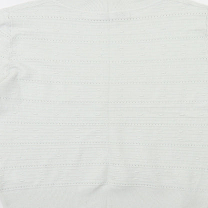 NXT Womens White  Knit Pullover Jumper Size 12