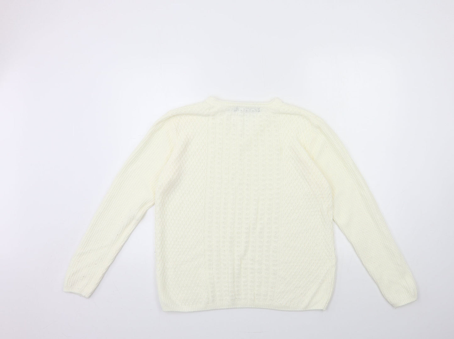 Womens UK Size 14 isle Beige Pullover Jumper