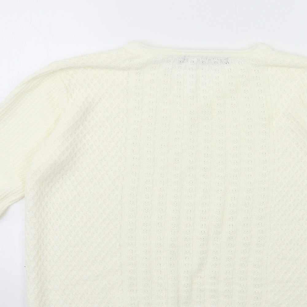 Womens UK Size 14 isle Beige Pullover Jumper
