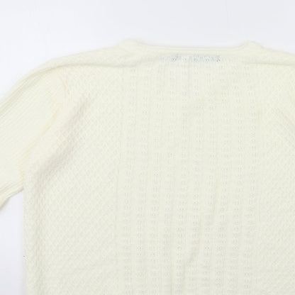 Womens UK Size 14 isle Beige Pullover Jumper