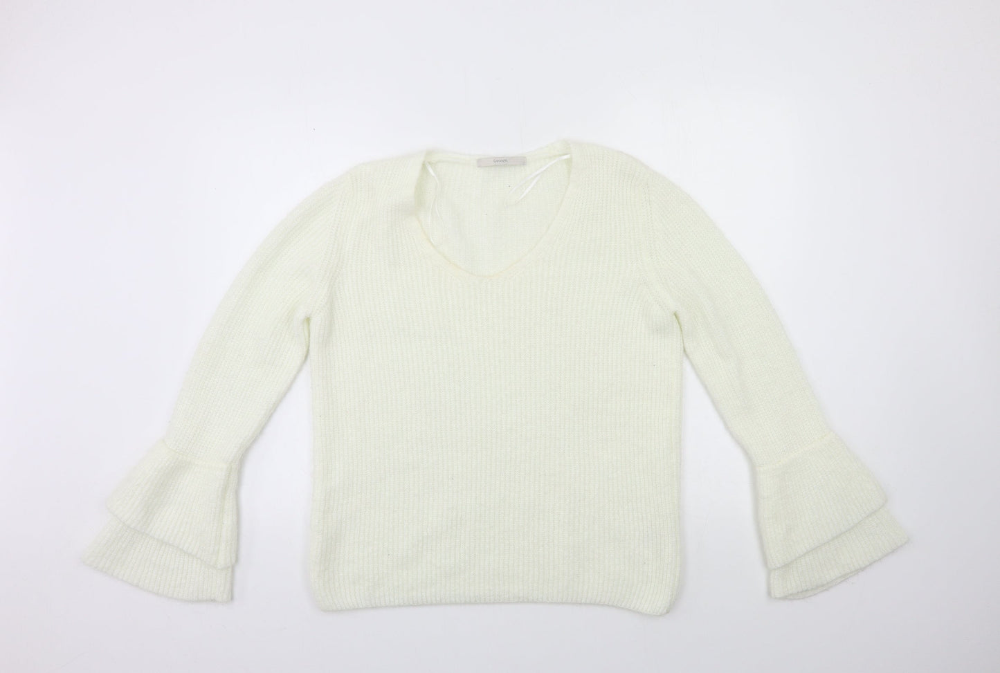 George Womens White  Knit Pullover Jumper Size 12