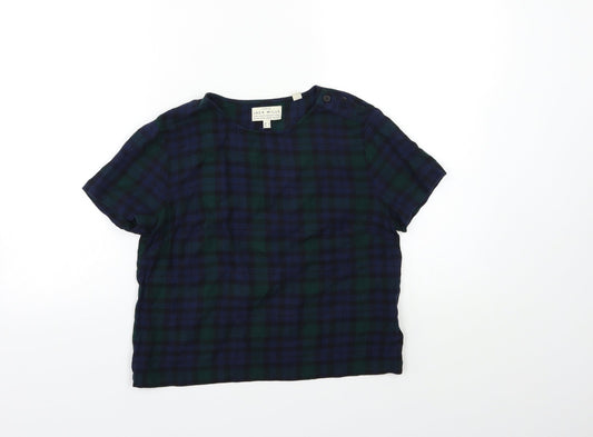 Womens UK Size 6 Jack Wills Blue Basic T-Shirt