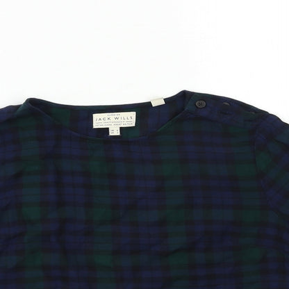 Womens UK Size 6 Jack Wills Blue Basic T-Shirt