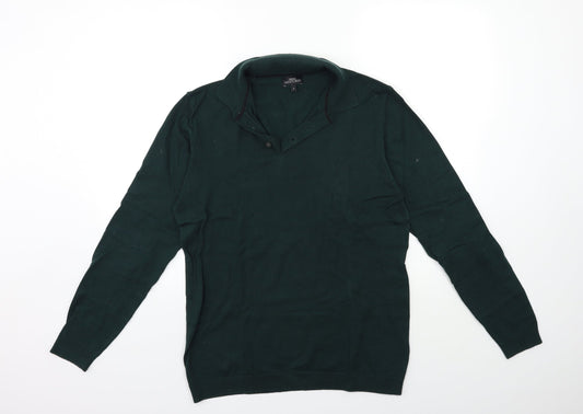 NEXT Mens Green  Knit Pullover Jumper Size M