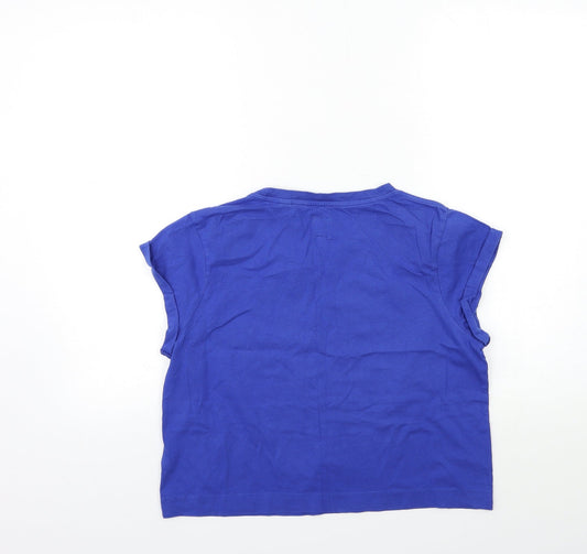 Womens UK Size 6 Jack Wills Blue Basic T-Shirt