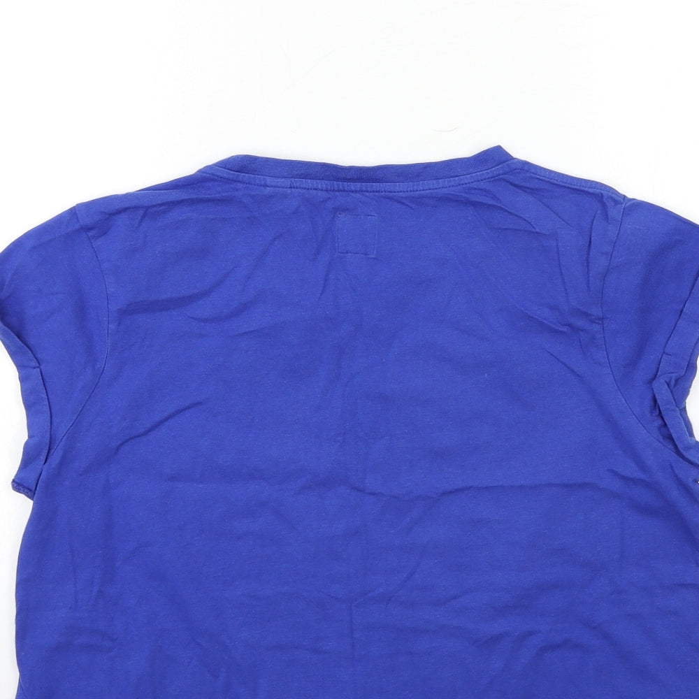 Womens UK Size 6 Jack Wills Blue Basic T-Shirt