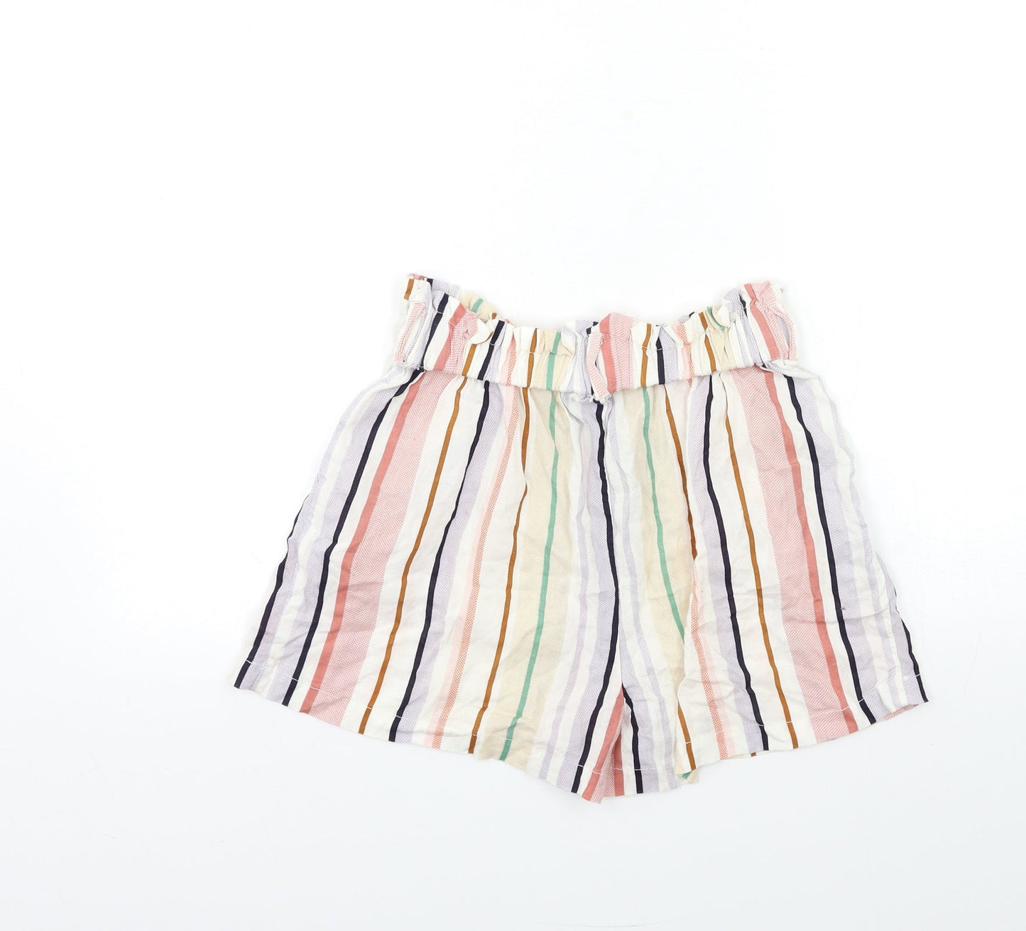 Primark Womens White Striped  Bermuda Shorts Size 6