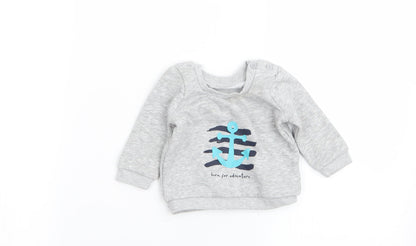 Matalan Boys Grey   Pullover Jumper Size 0-3 Months