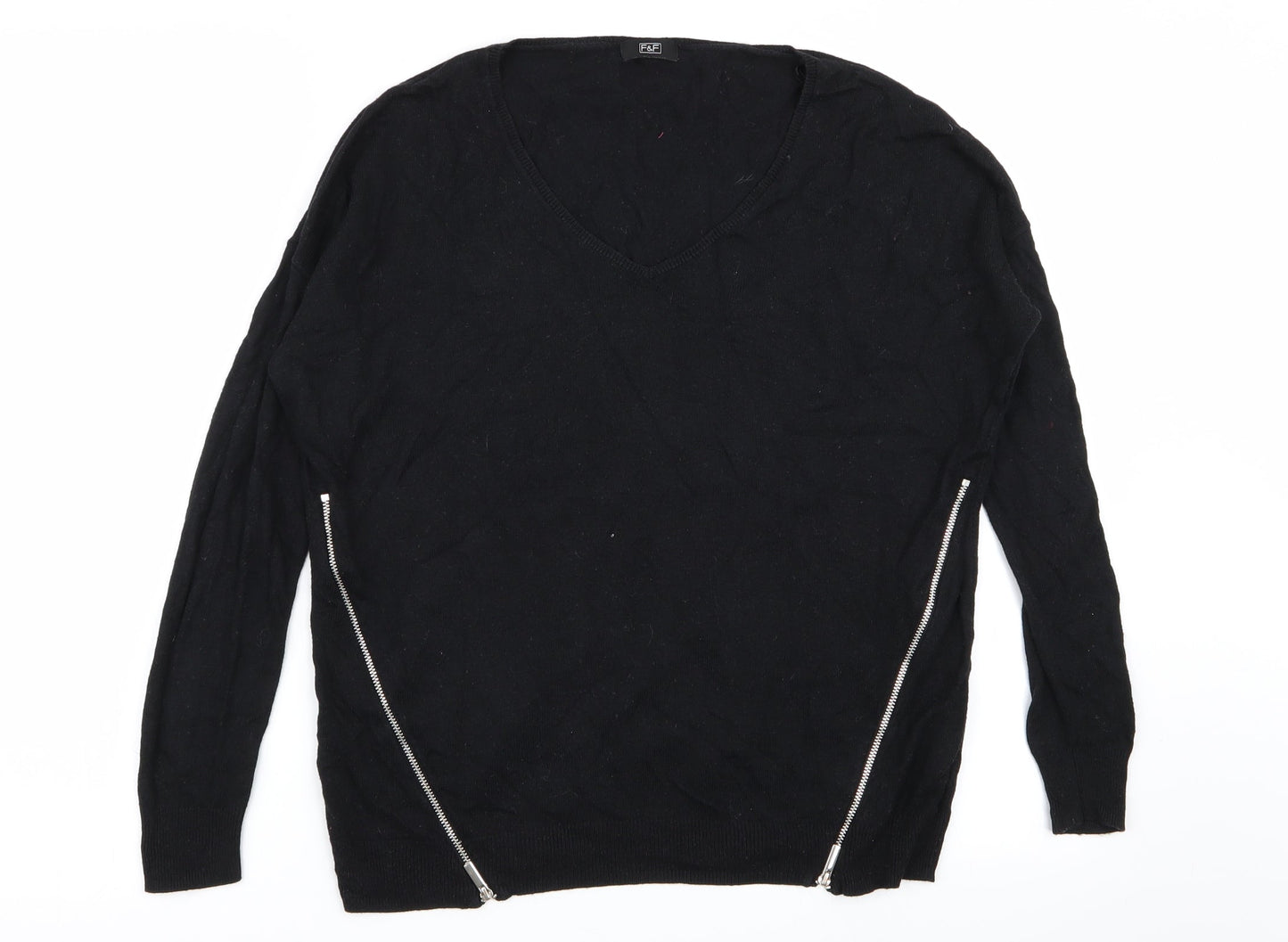 F&F Womens Black   Pullover Jumper Size 8