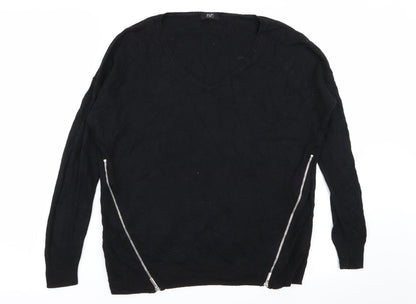 F&F Womens Black   Pullover Jumper Size 8