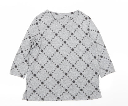 Womens UK Size 12 M&S Grey Pullover Jumper