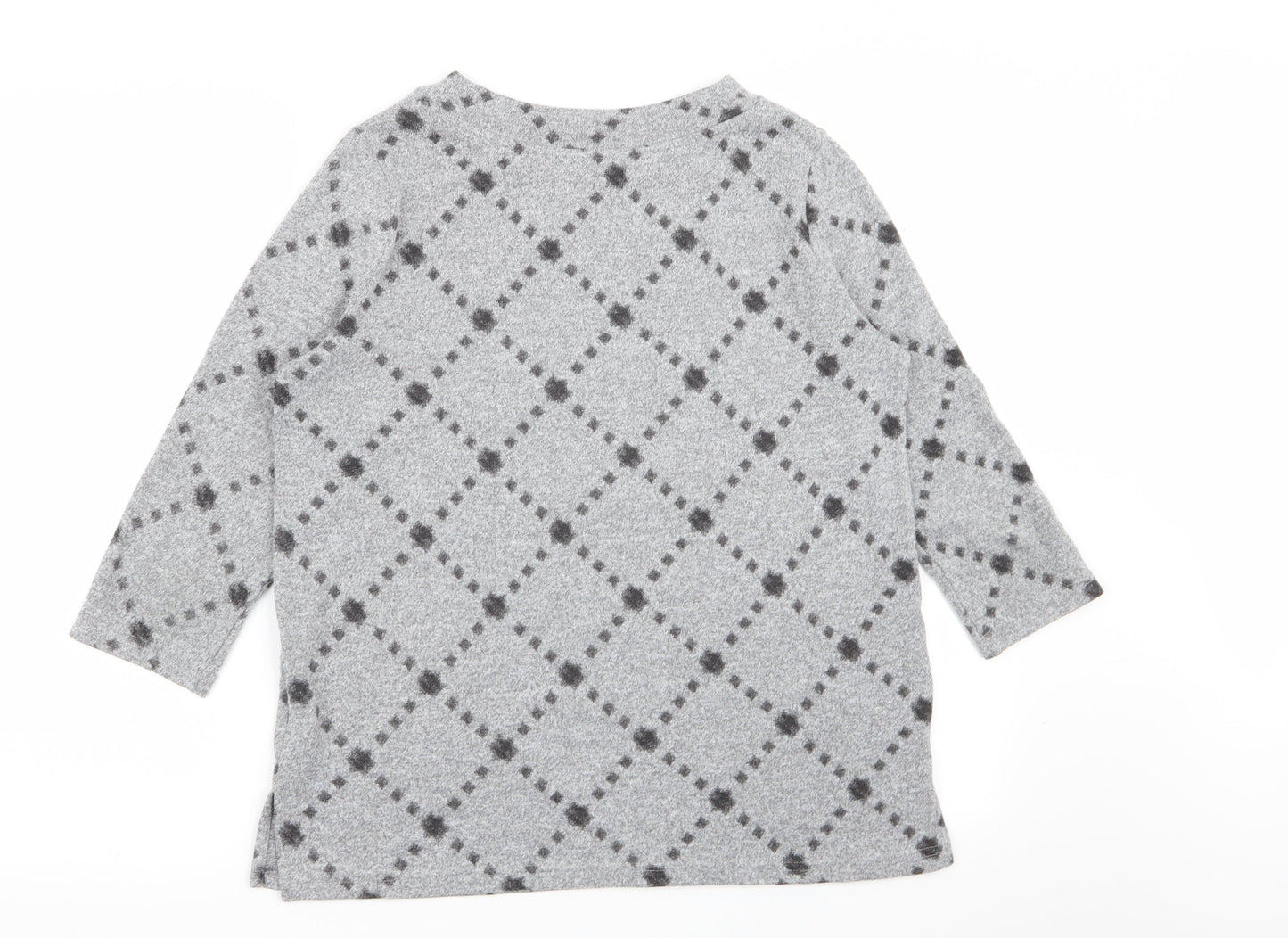 Womens UK Size 12 M&S Grey Pullover Jumper