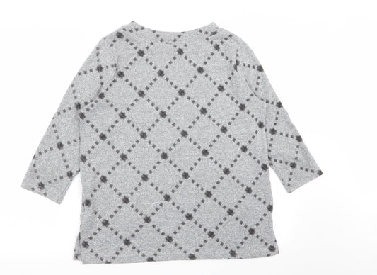 Womens UK Size 12 M&S Grey Pullover Jumper