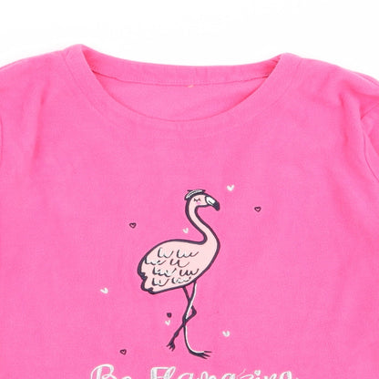Asda George Womens Pink Solid  Top Pyjama Top Size 8  - size 8-10