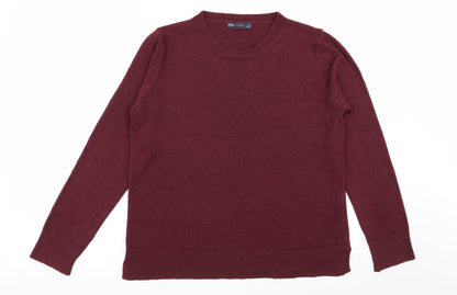 Womens UK Size 14 M&S Red Pullover Jumper