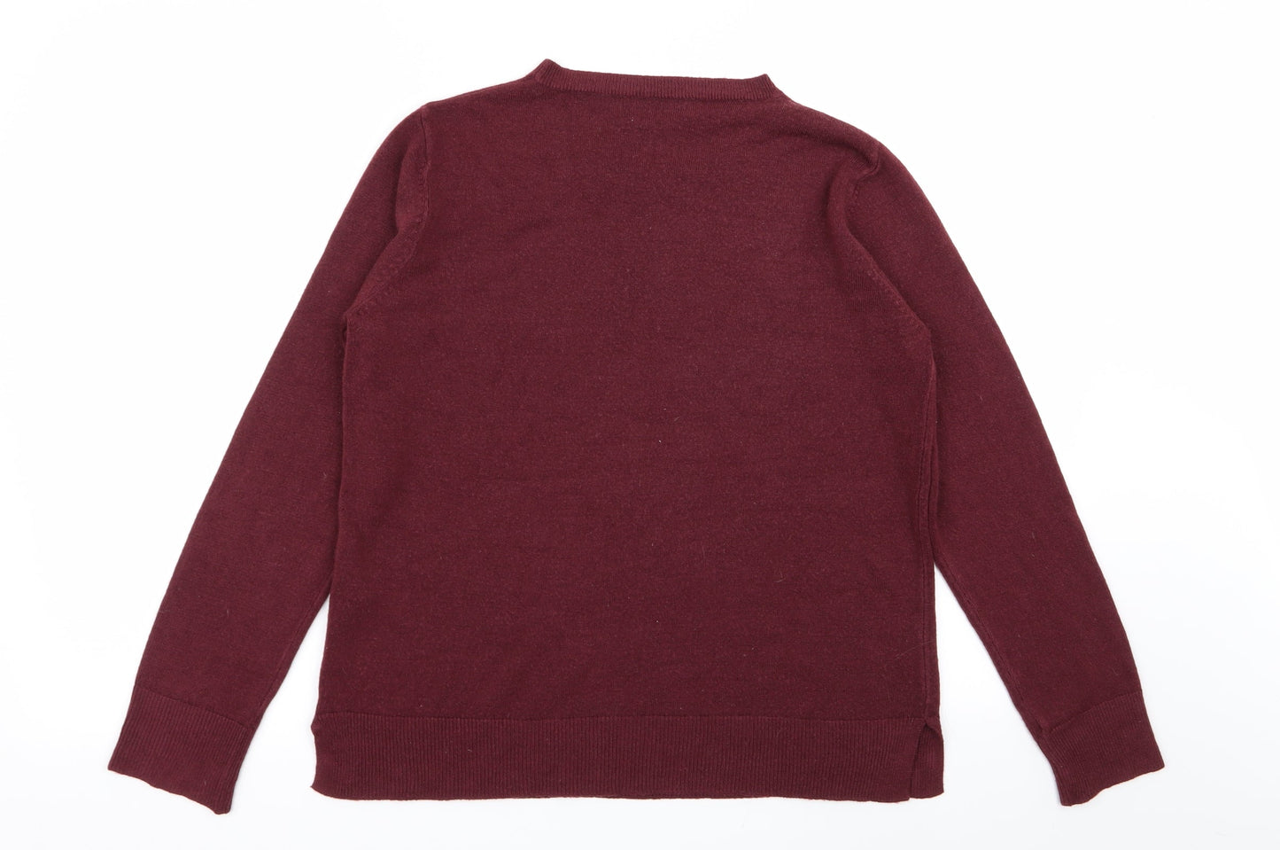 Womens UK Size 14 M&S Red Pullover Jumper