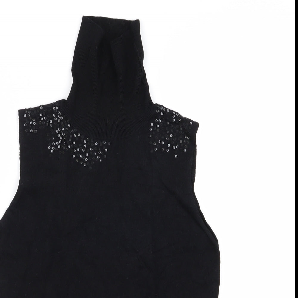 pepper and co Womens Black   Pullover Jumper Size M