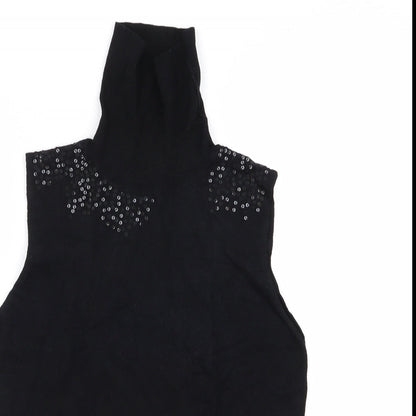 pepper and co Womens Black   Pullover Jumper Size M