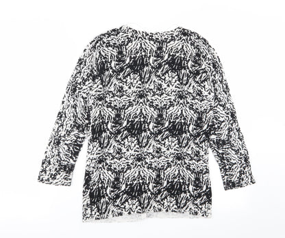 F&F Womens Multicoloured Geometric  Cardigan Jumper Size 8