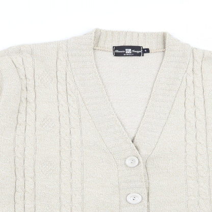Classic Image Womens Beige   Cardigan Jumper Size S