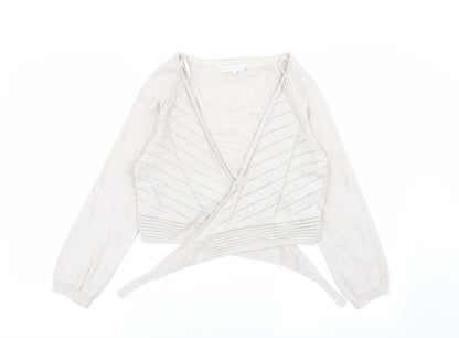 Womens UK Size 12 RJR.John Rocha Beige Cardigan Jumper