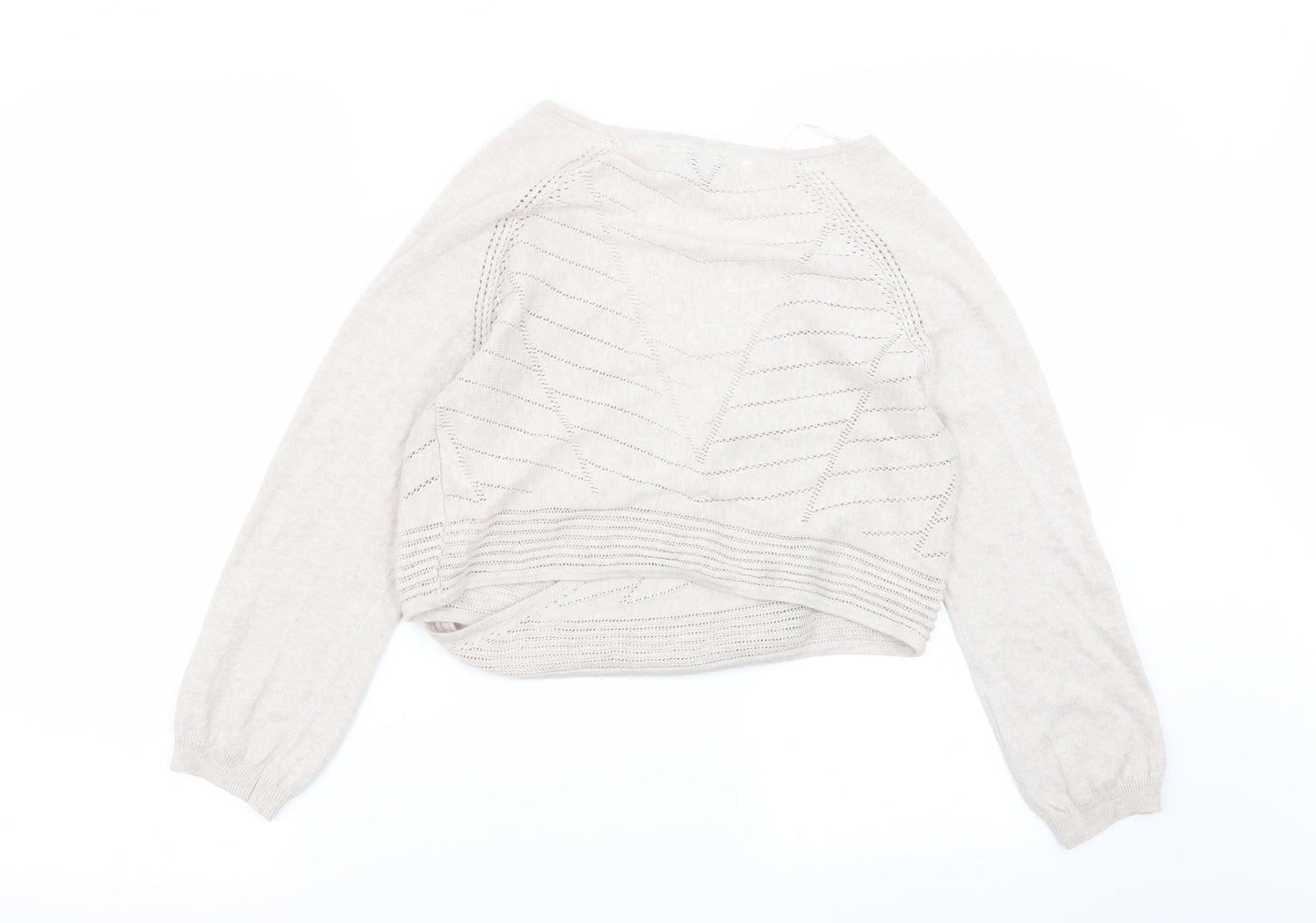 Womens UK Size 12 RJR.John Rocha Beige Cardigan Jumper