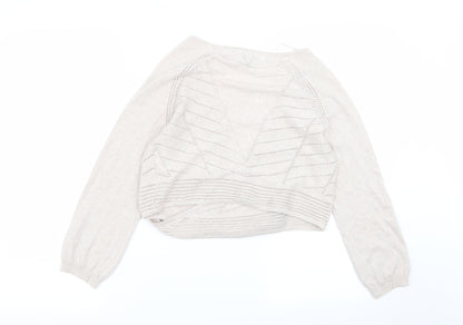 Womens UK Size 12 RJR.John Rocha Beige Cardigan Jumper