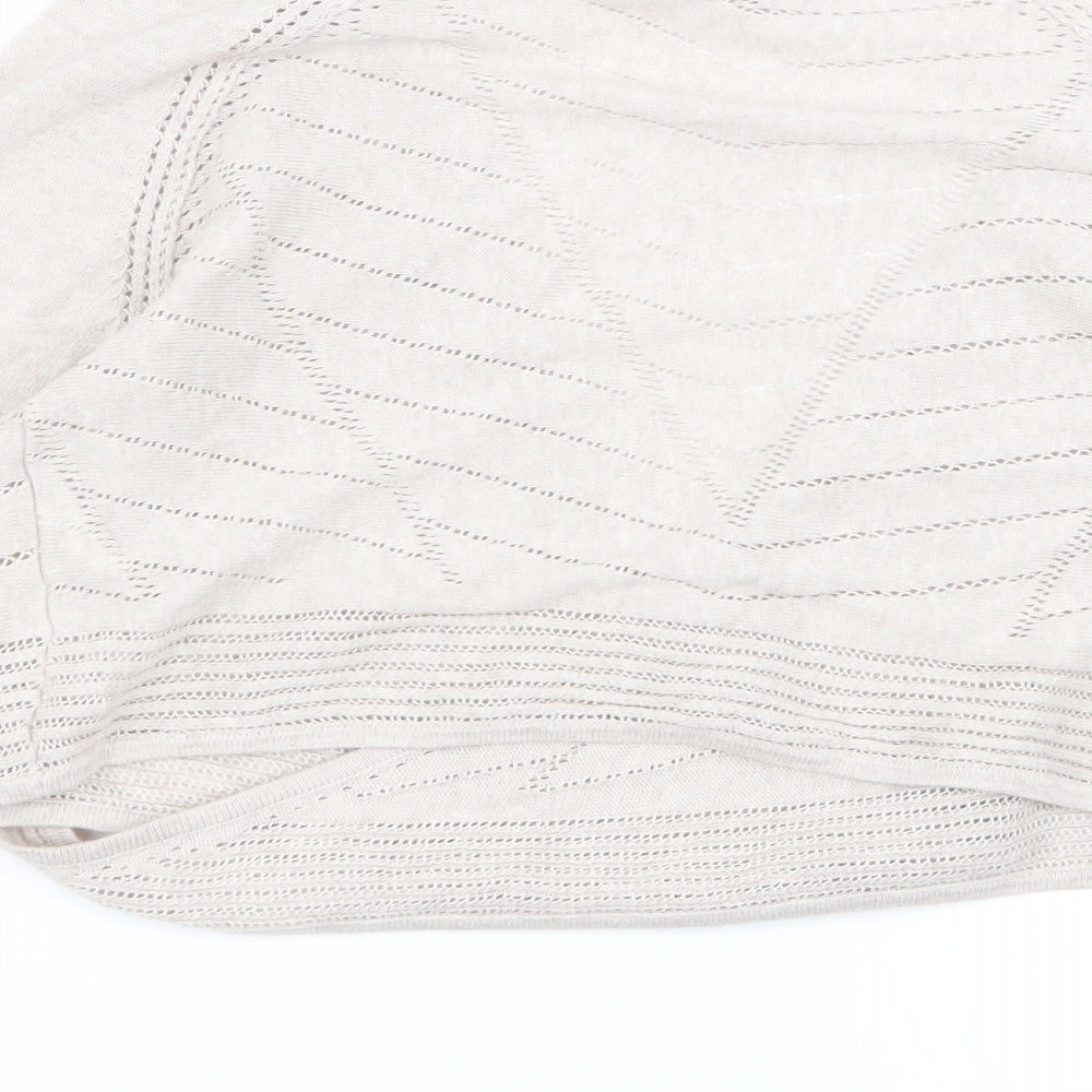 Womens UK Size 12 RJR.John Rocha Beige Cardigan Jumper