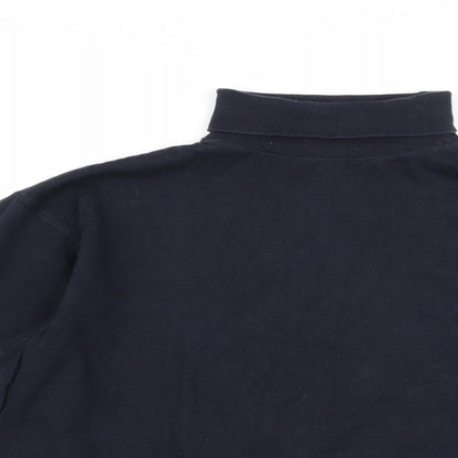 Womens UK Size 10 st bernard Blue Basic T-Shirt