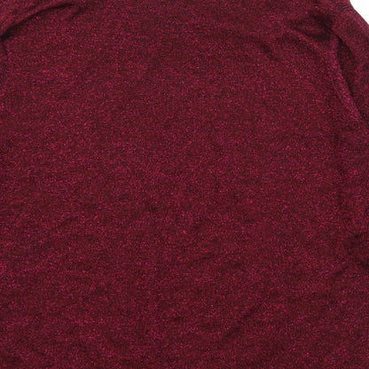 Womens UK Size 14 M&Co Purple Pullover Jumper